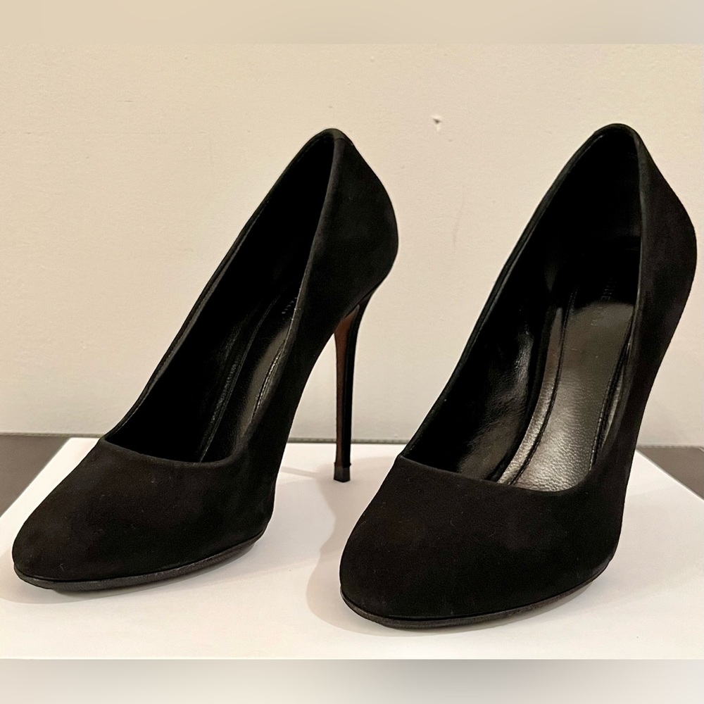 ‘OLD CELINE’ PHOEBE PHILO black suede stiletto pump EU 36 (US 6) - Picture 2 of 7